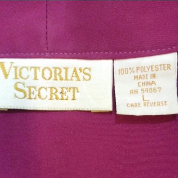 Vtg Victoria’s Secret Gold Label Satin Paisley Mini Kimono Robe L Elegant Luxe - Picture 6 of 6